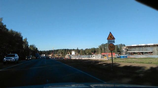 Строительство левоповоротной эстакады на пересечении ЦКАД и М10. смотреть онлайн