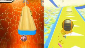 Going Balls vs Action Balls Speed Run Gameplay || Bolls Game