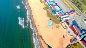 Владивосток, пляж Шамора аэросъемка бухты лазурная с дрона MAVIC 2 ZOOM 30,09,18