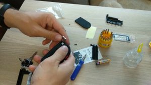 Выкидной ключ, сигнализация StarLine A93 в одном брелке.