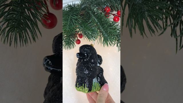 Арт. A2952BK  Формовая игрушка из Польши «Чёрный пудель»