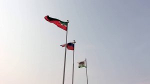 Флаги в речном порту Казани