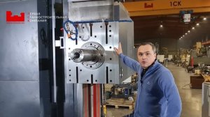 Горизонтально-расточной станок с ЧПУ Fanuc, модели 2А637Ф3 с системой подачи и сбора СОЖ