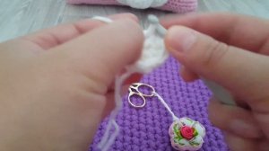 Мастер класс Подушка - Зайка крючком