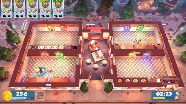 Overcooked 2 Campfire Cook Off Кевин 1 3 звезды, 2 игрока. Co-op смотреть онлайн