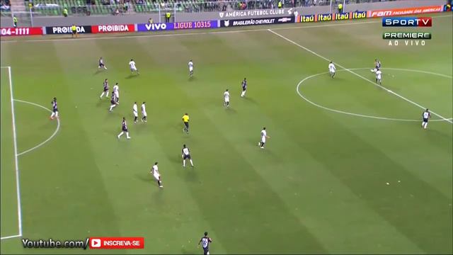 Gol de Cazares, Atlético MG 1 x 0 Santos Brasileirão 14⁄05⁄2016 HD смотреть онлайн