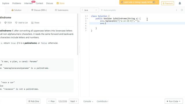 LeetCode VALID PALINDROME Solution Explained - Java | LeetCode 125 | Coding Interview | Saad Aslam смотреть онлайн