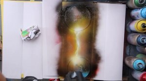 Galaxy of 4 - SPRAY PAINT ART by Skech