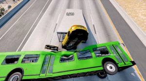 Cars VS Guard Rail in BeamNG Drive | WOW cars and vehicles