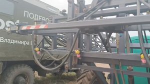 Опрыскиватель полуприцепной Сальсксельмаш ОПШ-22-2500 экспресс-обзор от Андрея Абросимова