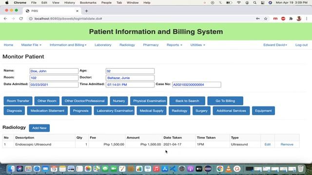 Monitor Patient and Billing - Patient Information and Billing System - JAVA/JEE #hospitalsystem смотреть онлайн