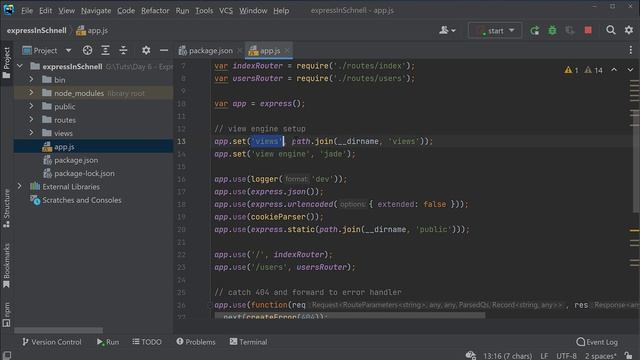 Express JavaScript Tutorial #20 - Express Generator