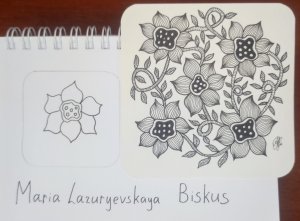 Зентангл Тангл Biskus