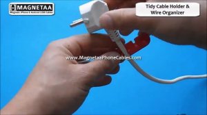 Tidy Cable Holder & Wire Organizer - FREE Shipping - Magnetaa