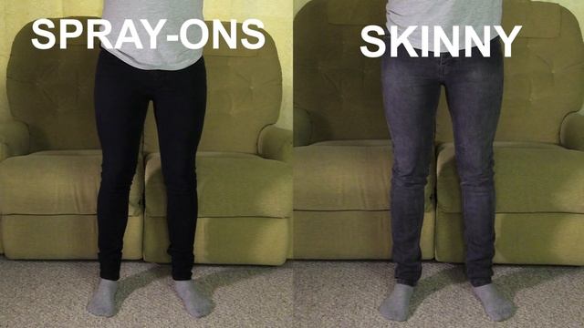 Slim Jeans vs Skinny Jeans vs Spray On Jeans