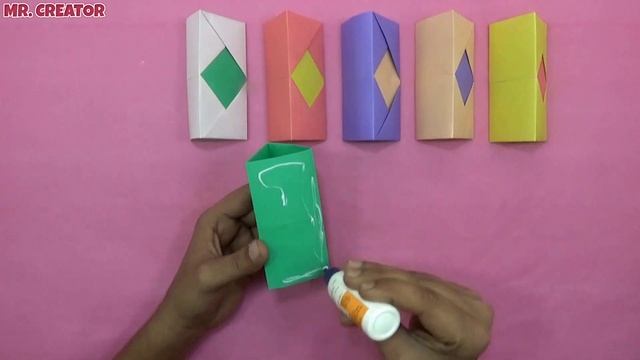 How To Make Paper Pen Stand Easy | Origami Pen/Pencil Holder Making | Paper Crafts Ideas