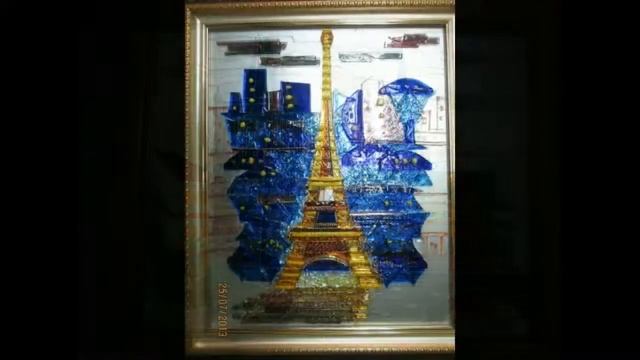 Картины из стекла. Класс! Смотреть всем! смотреть онлайн