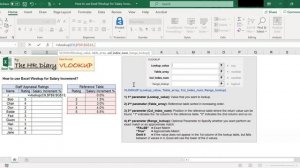 How to use VLOOKUP for SALARY INCREMENT