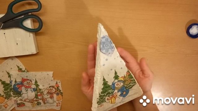 Новогодняя елочка из дерева/новогодняя поделка в садик или школу смотреть онлайн