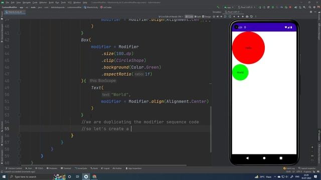 Jetpack Compose Custom Combined Modifier смотреть онлайн