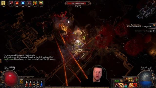 BLADESTORM BLEED GLADIATOR Build Leveling | PoE 3.17 | Act 3 Levelling