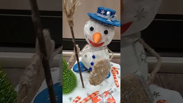 Поделка. Новогодние снеговики смотреть онлайн