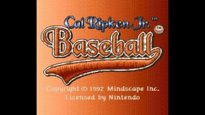 Cal Ripken Jr. Baseball (SNES/SFC) - BGM 07: Regular Run Jingle