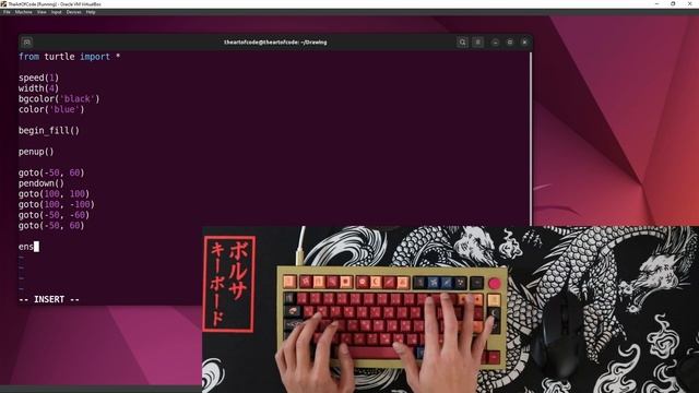 ASMR Programming - Drawing Windows Logo with Python Code - Keyboard Talking смотреть онлайн