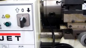 Работа токарного станка (Lathe) JET BD-7