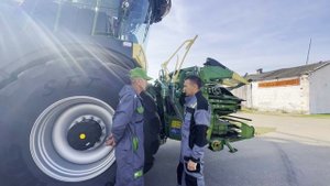 Регулировка настроек комбайна Krone Big X