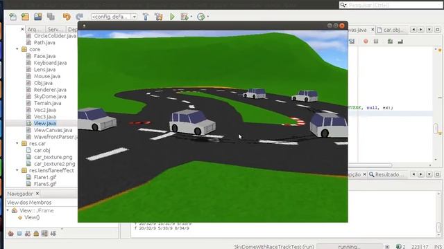 Java 2D/3D from scratch - 2D racing game AI + 3D view test смотреть онлайн