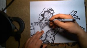 Watch Me Draw Mortal Kombat Scorpion PART 2