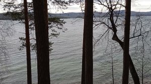 Озеро Тургояк, вид от Санатория Жемчужина Урала. Ноябрь 2021 г.