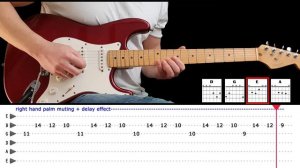 PEACE PIPE - Guitar lesson with tabs - The Shadows