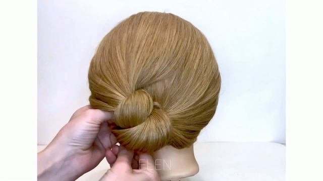 ?ВЕЧЕРНЯЯ ПРИЧЁСКА,ЛЕГКИЕ И БЫСТРЫЕ ПРИЧЕСКИ СРЕДНИЕ  ВОЛОСЫ#прически#быстрыйпучок#вечерняяприческа