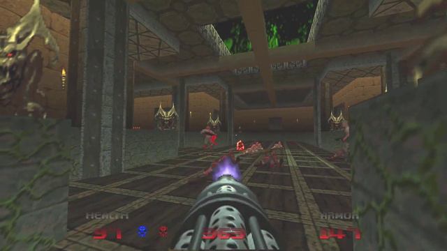 Doom 64 100% Nintendo 64 Watch Me Die Walkthrough (Level 23: Unholy Temple) смотреть онлайн