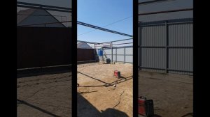 Навес на участке 10×10