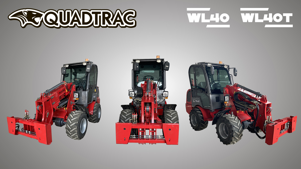 Aронтальные погрузчики с шарнирно-сочленённой рамой QUADTRAC WL40 и WL40T