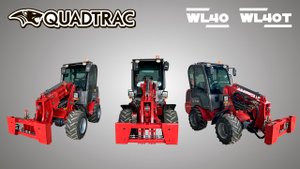 Aронтальные погрузчики с шарнирно-сочленённой рамой QUADTRAC WL40 и WL40T