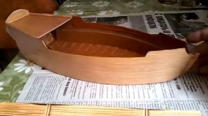 Создание парусника из подручных материалов, продолжение.