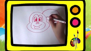 Как нарисовать обезьянку. Оживающие рисунки