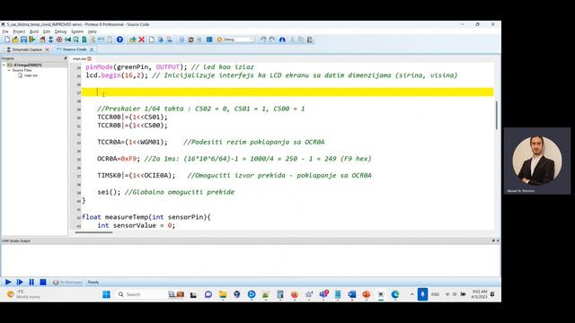 Internet stvari 2023 - Arduino COVID zaštita SRF04 TMP36 i rad sa servo motorom