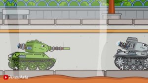 The modernization of the Professor. "Tanks of the Future". Tank animation