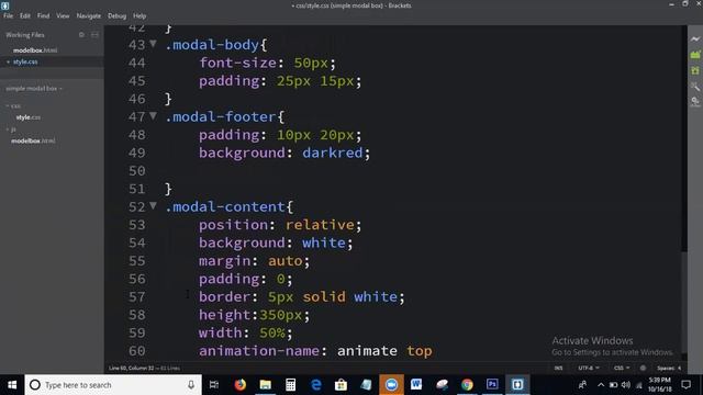 Modal box | Modal box in Html Css | Modal box in Html Css and Javascript