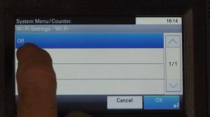 Kyocera M2640idw Wifi Set-up via WPS Button