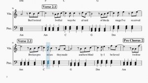 Linkin Park - Lost - Violin Sheet Music