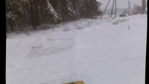 Чищу снег мотоблоком _Каскад_