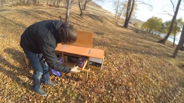 Туристическая мебель для кемпинга - Раскладная стол кухня ChuckBox Mini Plus смотреть онлайн