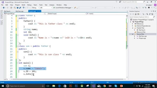 34. C++ in Urdu/Hindi Derived (child) Class Constructor Beginners Tutorial vs 2017 смотреть онлайн