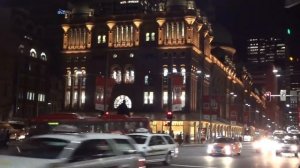 Sony SLT- A57 Sample video - Night scenes of Sydney busy George Street